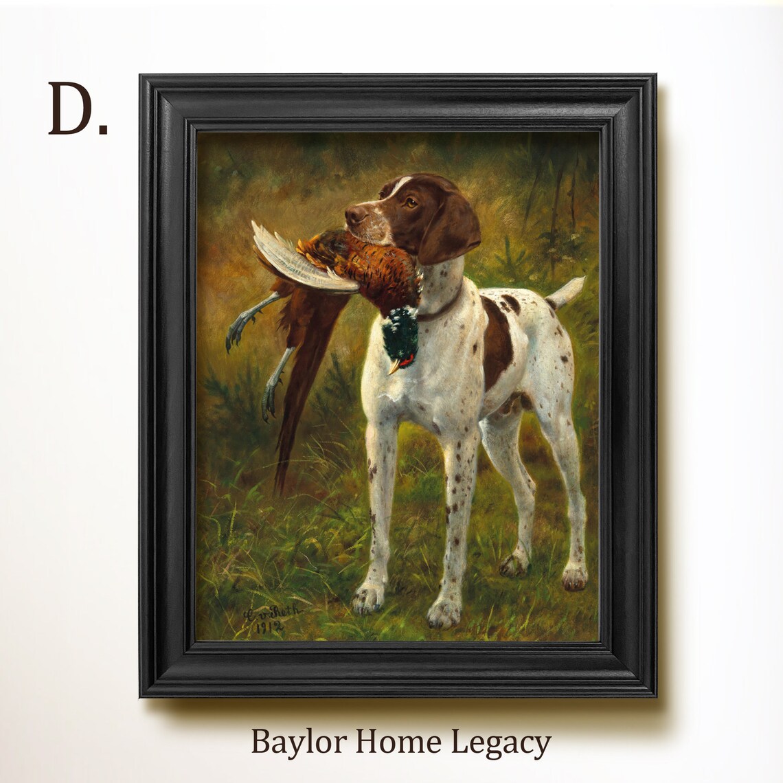 English Springer Spaniel With Pheasant, Vintage Dog Art Print - Image 2