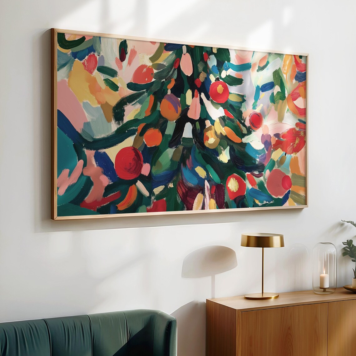 Abstract Christmas Tree, Matisse Style Art Print - Image 3