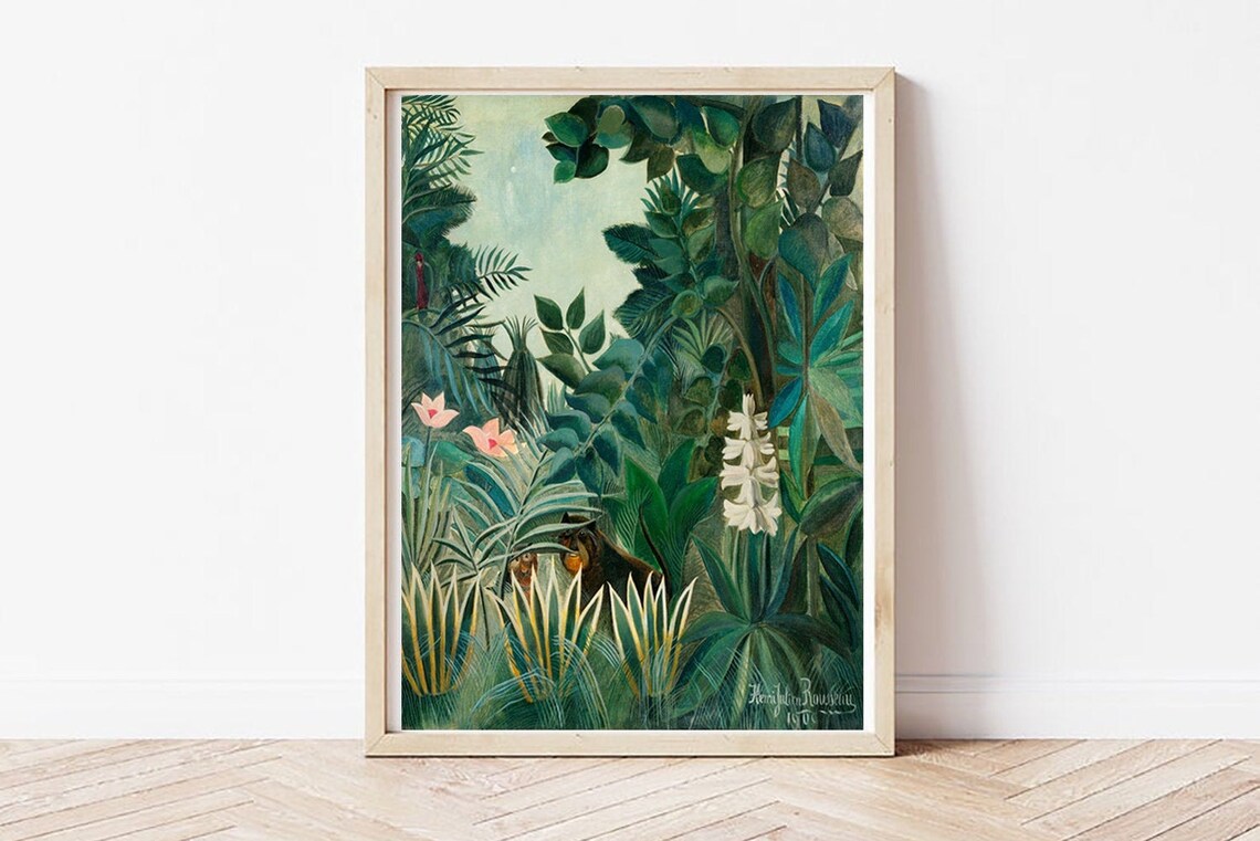 The Equtorial Jungle, Henri Rousseau Botanical Art Print - Image 3