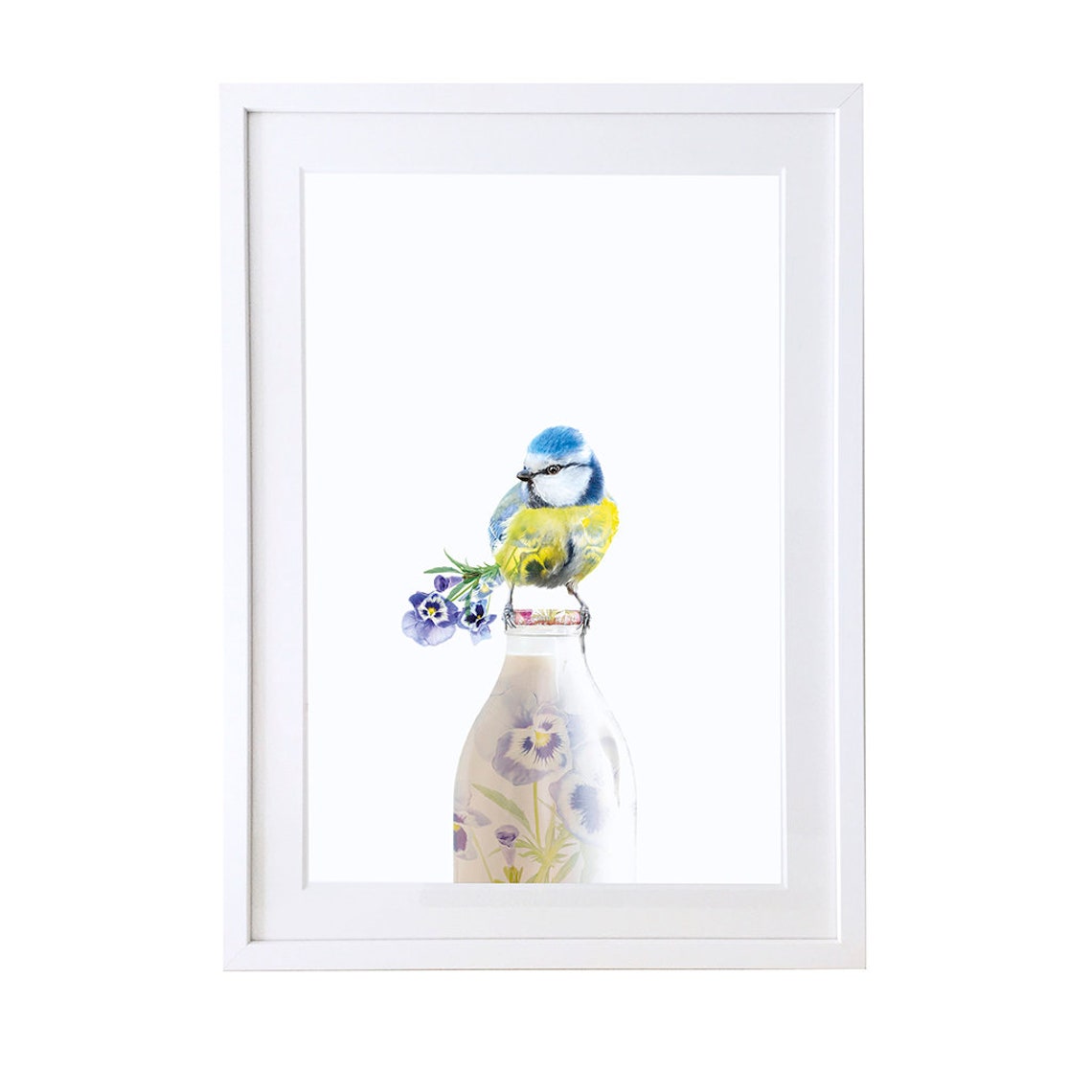 Blue Tit Nature Art Print