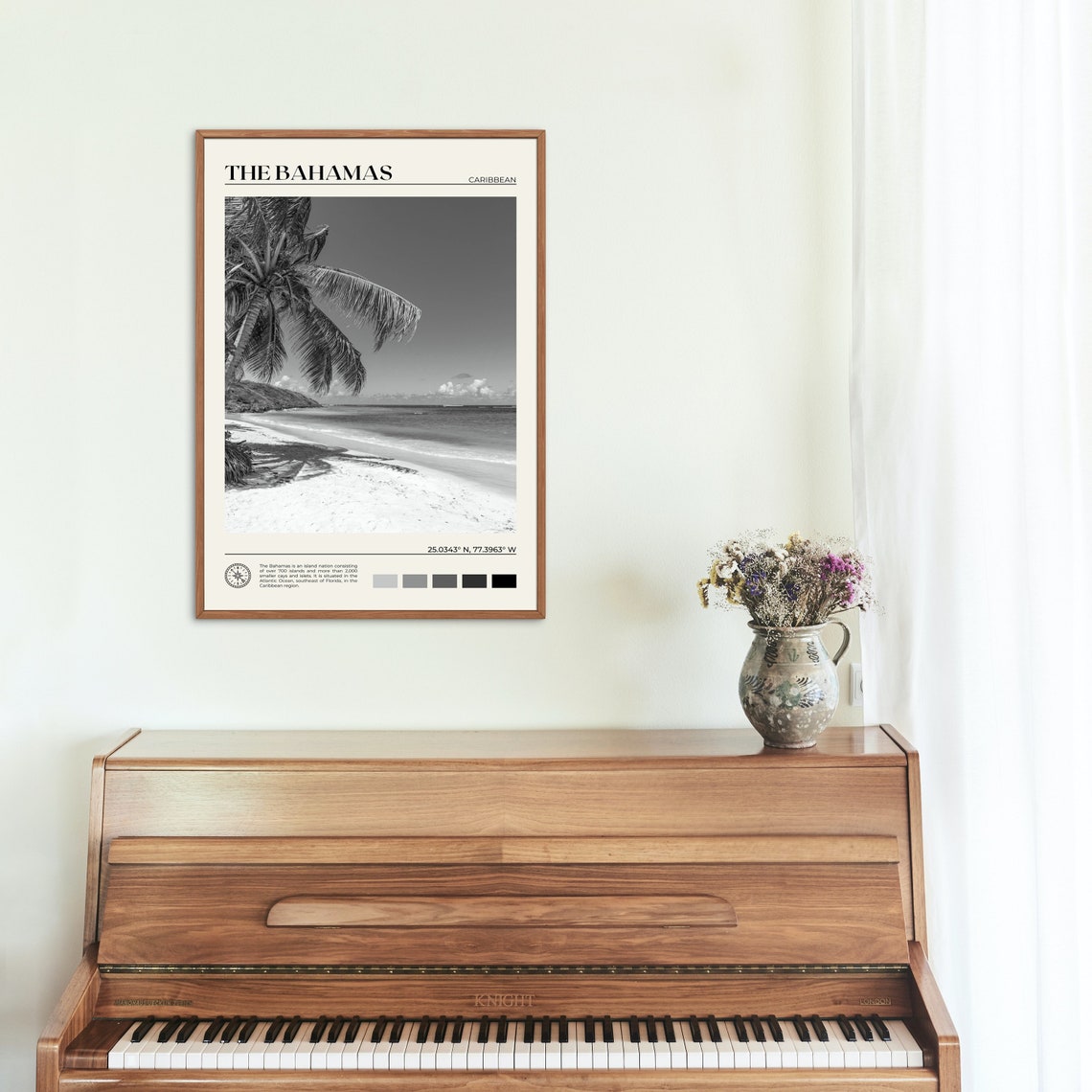 Black And White The Bahamas Print The Bahamas Art The Bahamas Poster The Bahamas Photo The Bahamas Poster Print The Bahamas Decor - Image 2