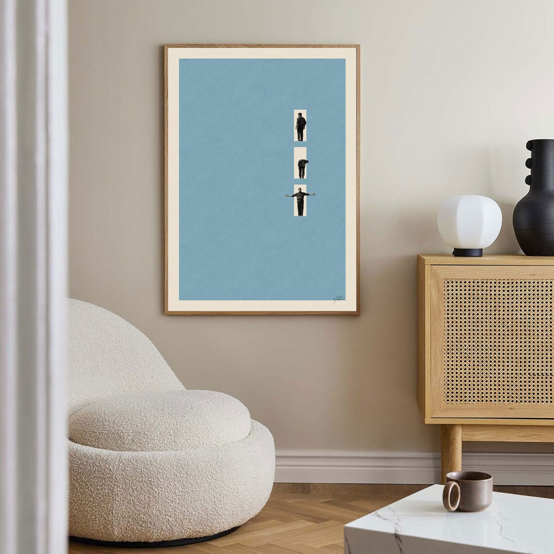 Truman Show-Inspired Mid-Century Modern Art Print - Image 4