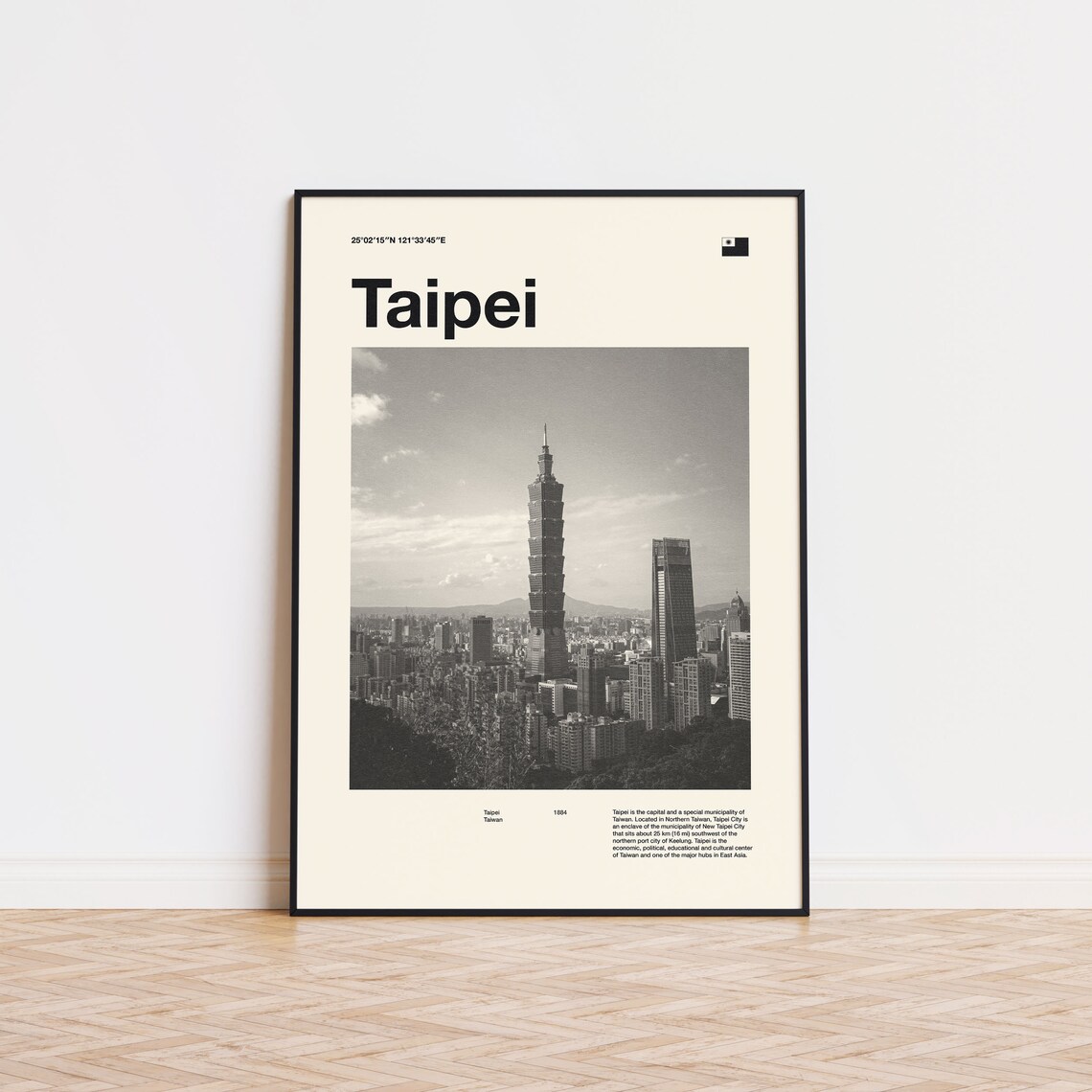 Taipei Taiwan Skyline Taipei 101 Photo Travel Art Wall Poster - Image 4