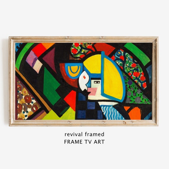 Geometric Abstract Frame Tv Art Art Deco Vintage Painting Instant Frame Tv Art Large Art Tv Wallpaper