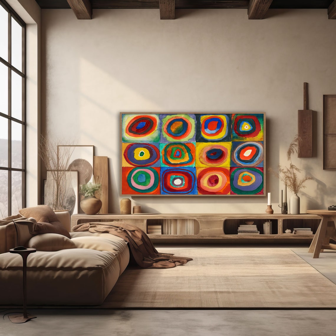 Wassily Kandinsky Concentric Circles Color Study Abstract Art Poster - Image 2