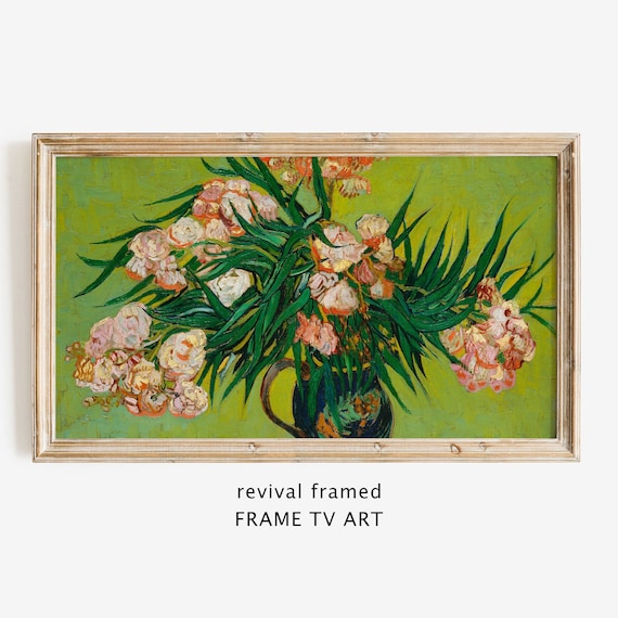 Spring Frame Tv Art Vintage Painting By Van Gogh Tv Art Flowers Botanical Artwork Frame Tv Art Large Art