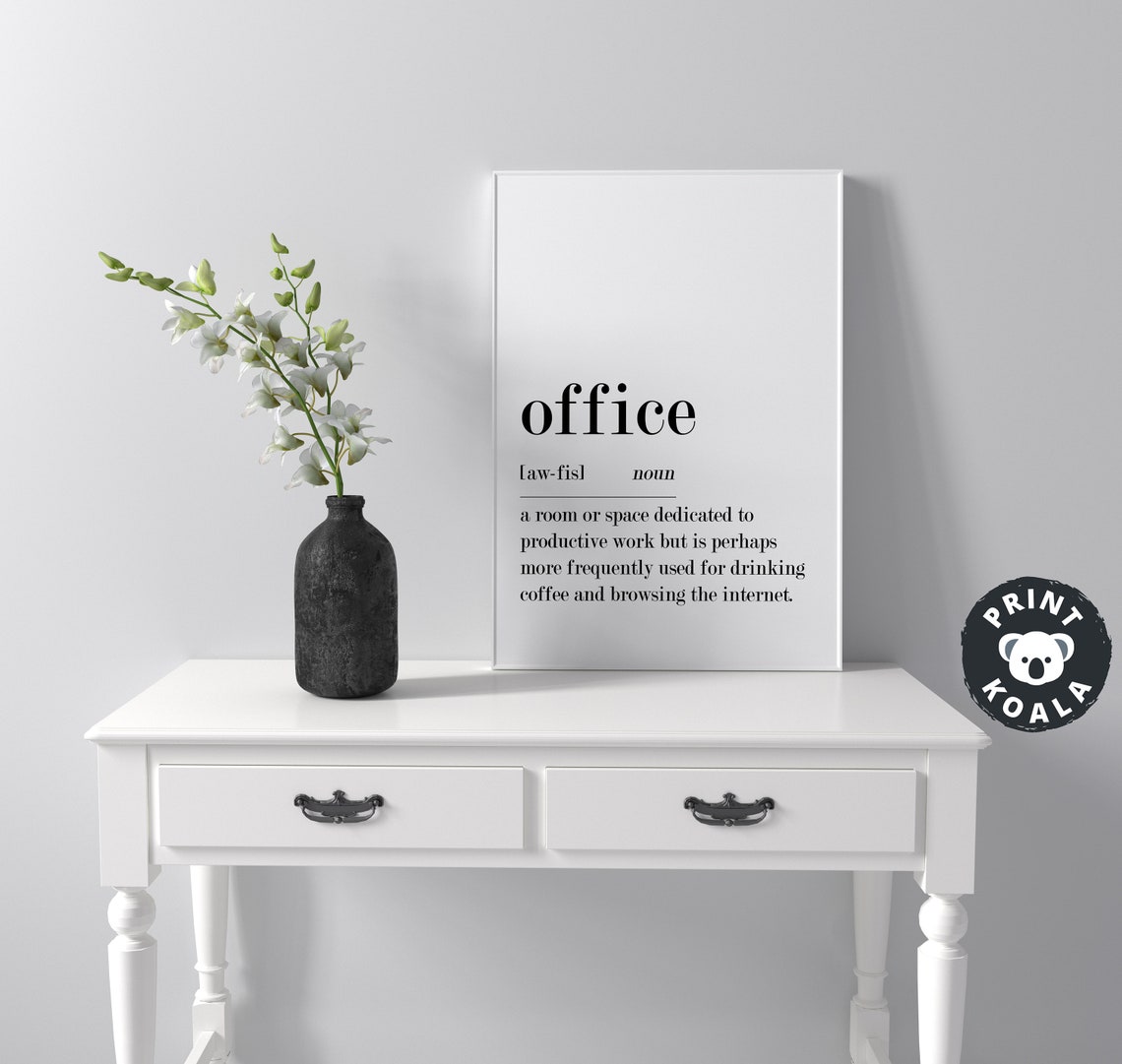 Office Funny Dictionary Definition Print Work Humor Wall Decor Art - Image 4