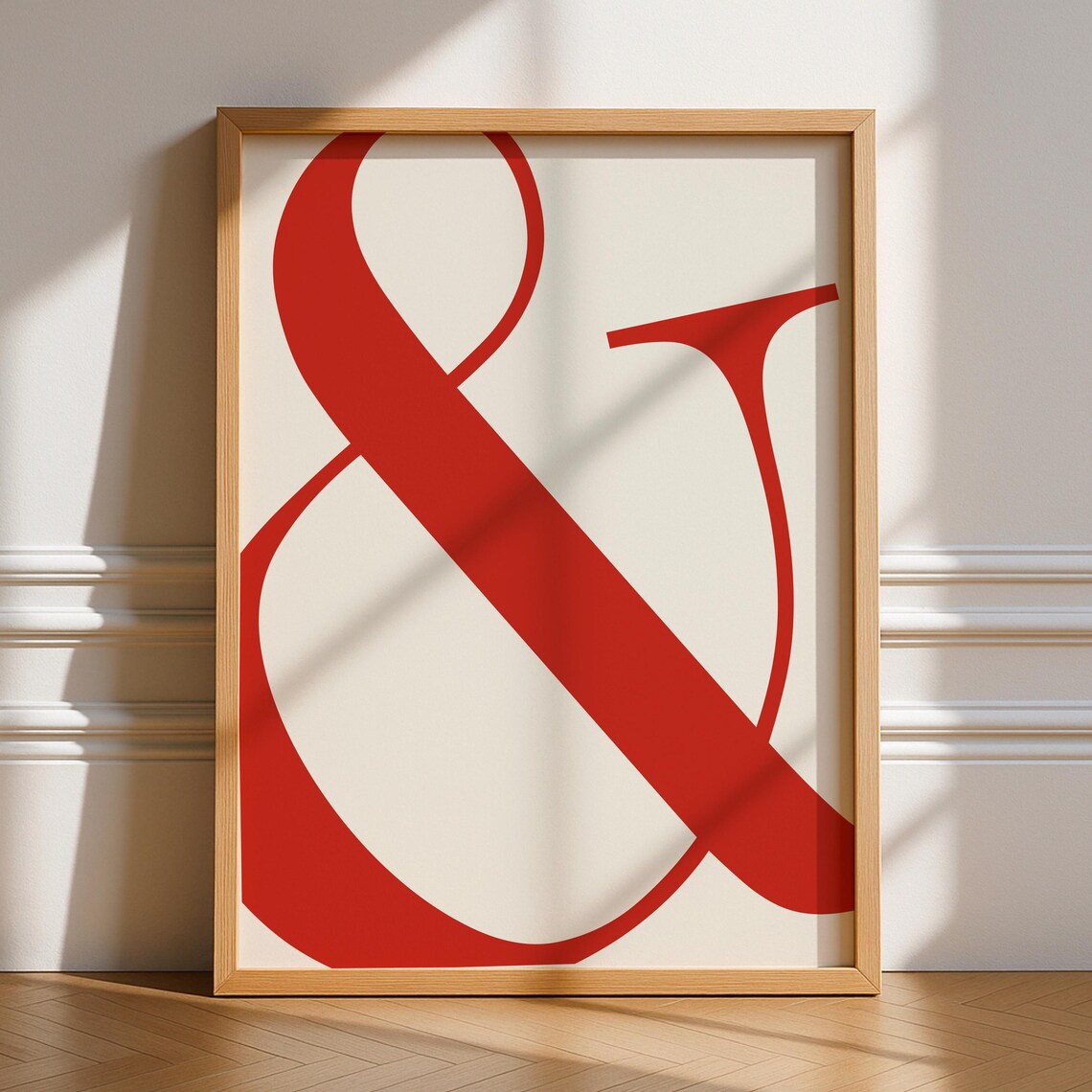 Bold Typography Retro Art Print, Living Room Decor