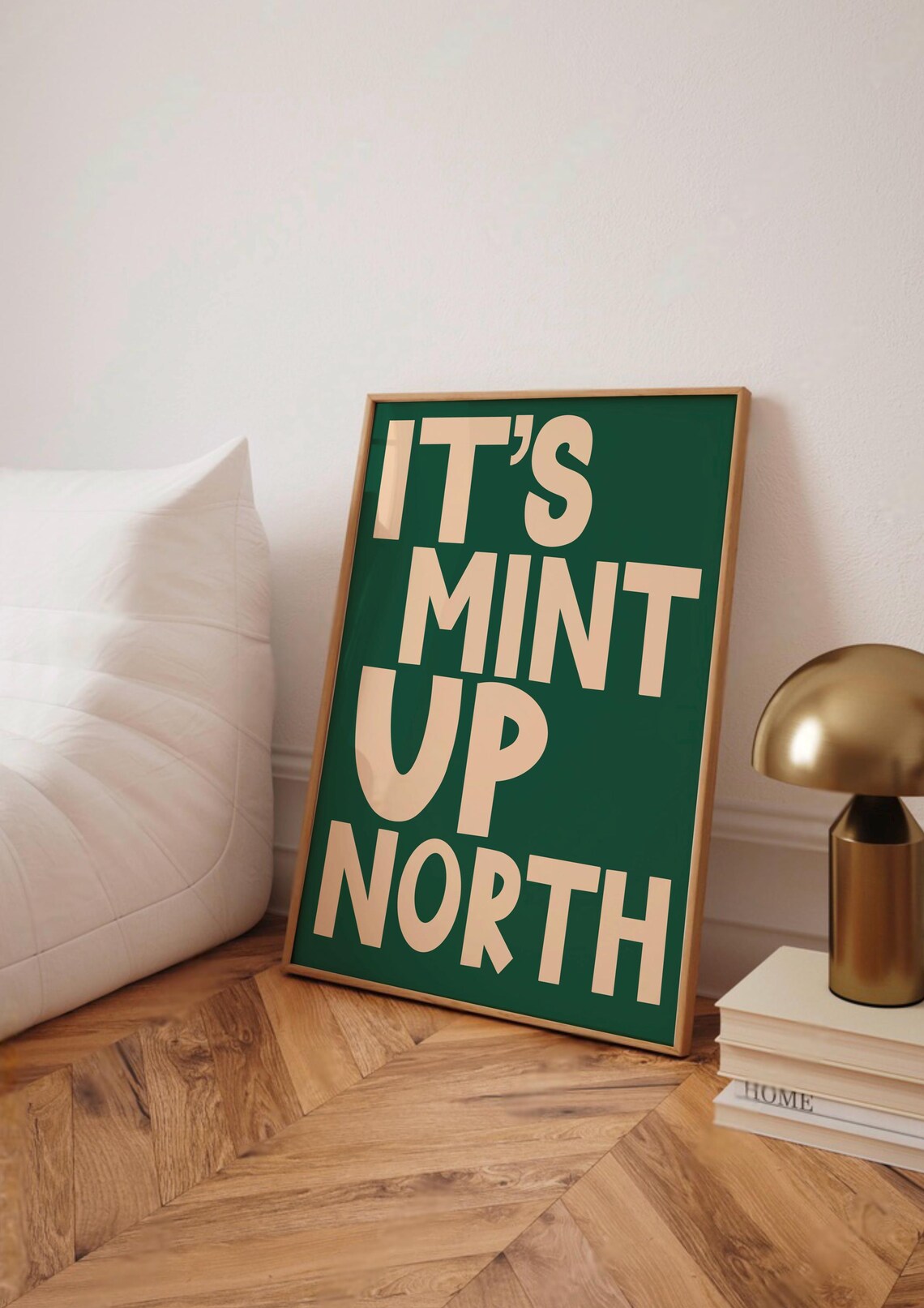 Its Mint Up North Retro Yorkshire Typography Art Print