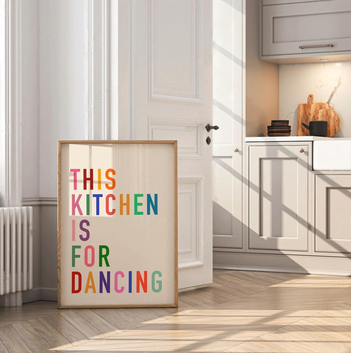 This Kitchen Is For Dancing Funky Art Print