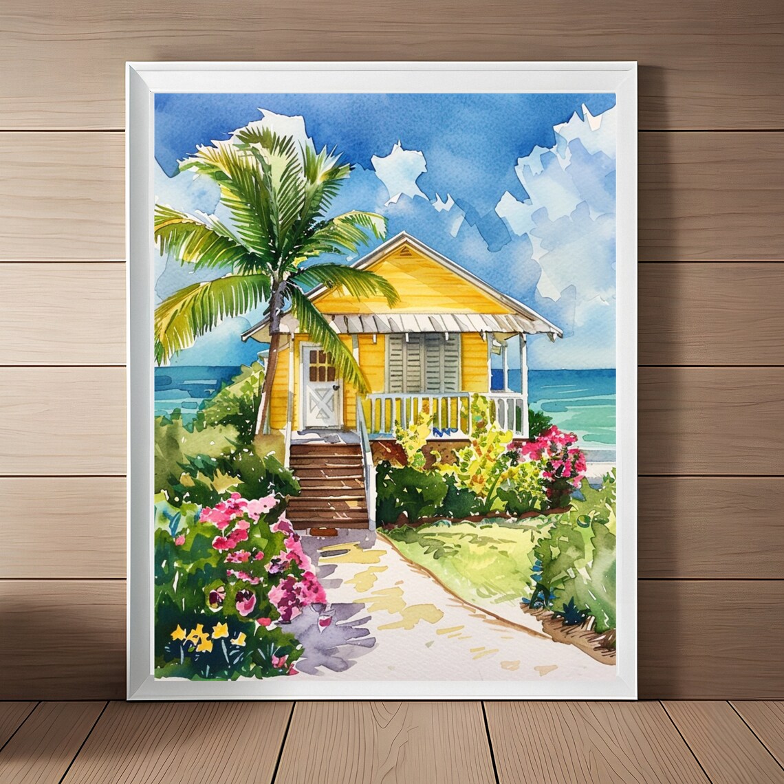 Key West Cottage, Florida Keys Travel Poster
