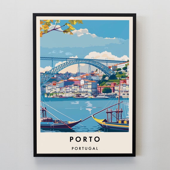 Porto Travel Poster, European City Art Print