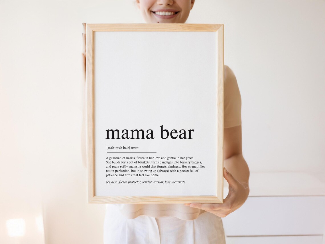 Mama Bear Definition, Minimalist Mothers Day Gift