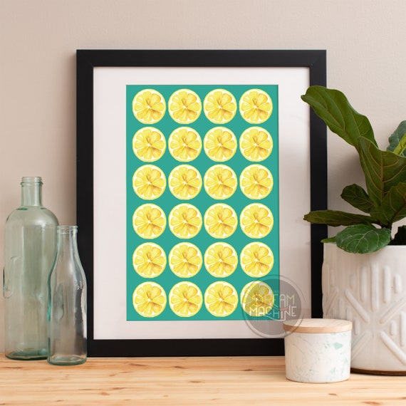 Motivational Poster Lemons Colorful Poster Art Print Colorful Motivational Poster Whimsical Poster