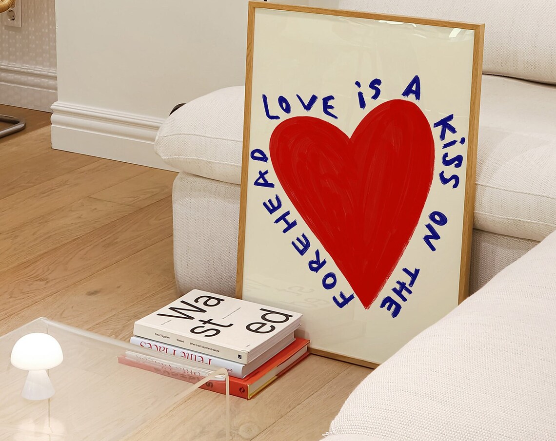 Love Is A Kiss On The Forehead Art Print - Image 3