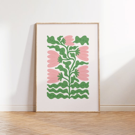Jungle Flora Botanical Floral Poster Print