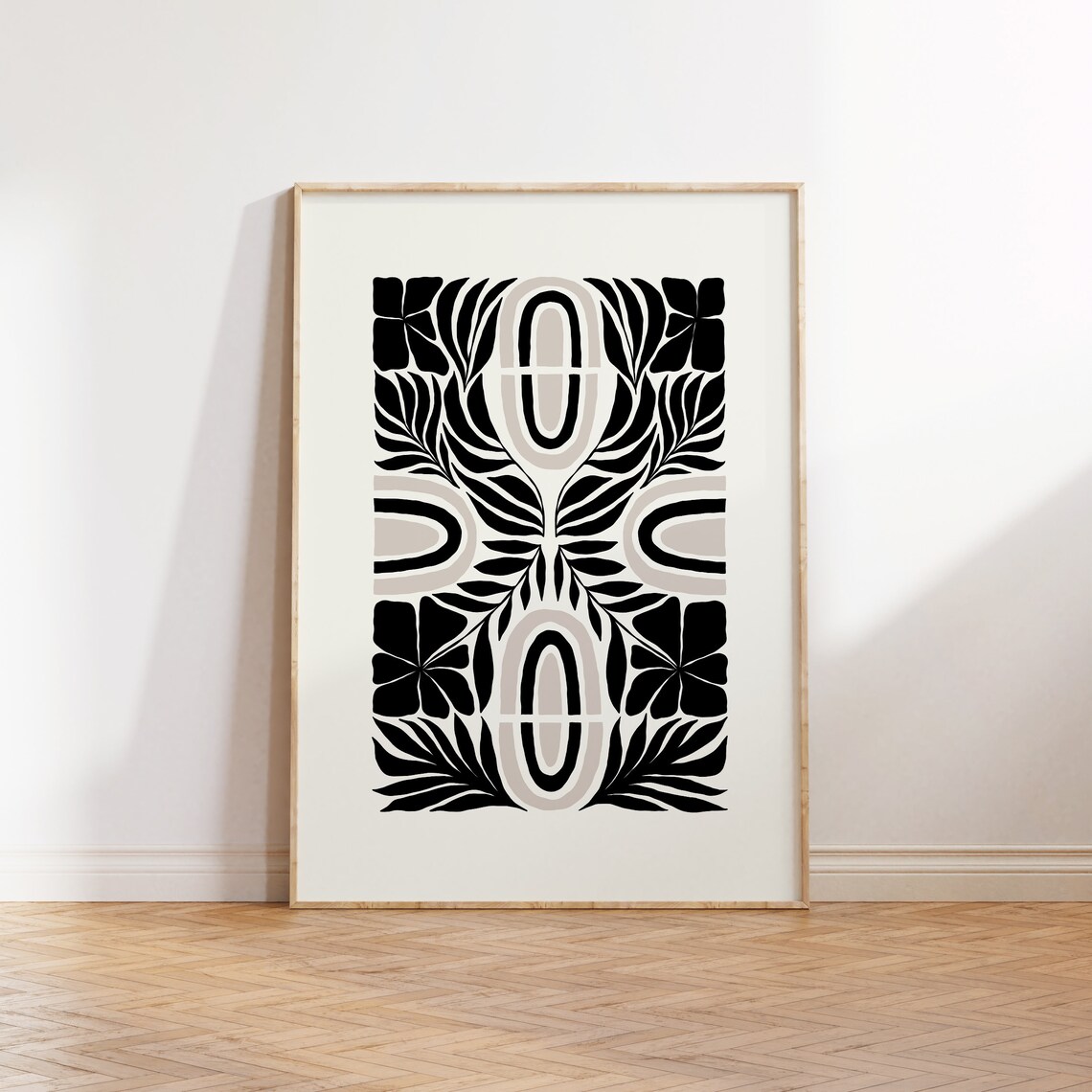 Abstract Flowers Botanical Wall Art Print