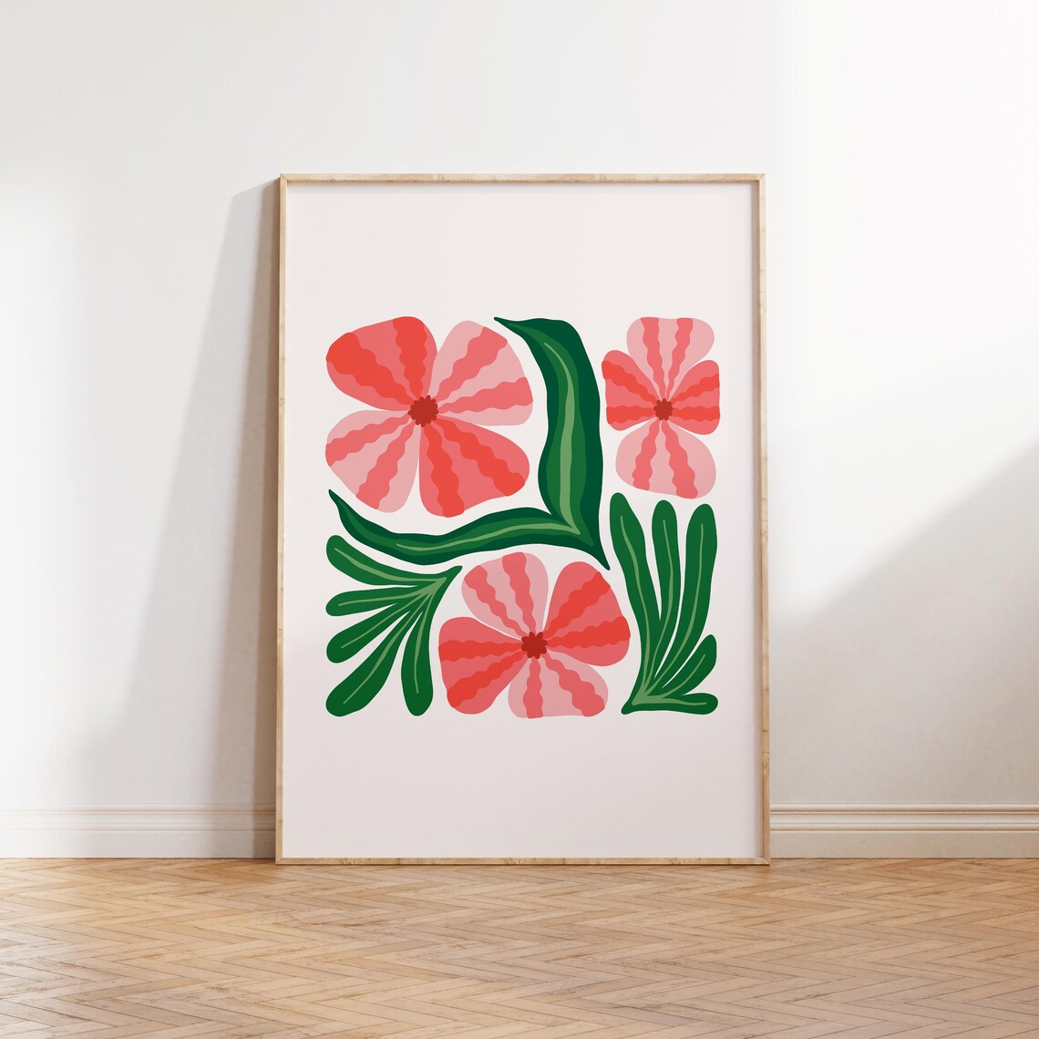 Jungle Flora Tropical Flowers Wall Art Print