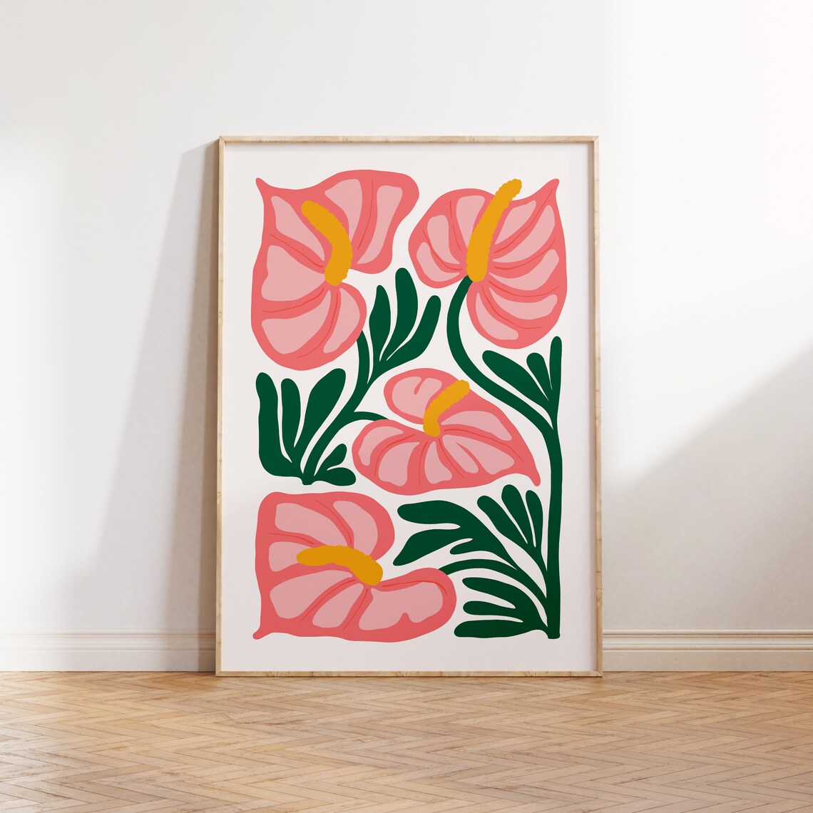Jungle Flora Tropical Botanical Flower Art Print
