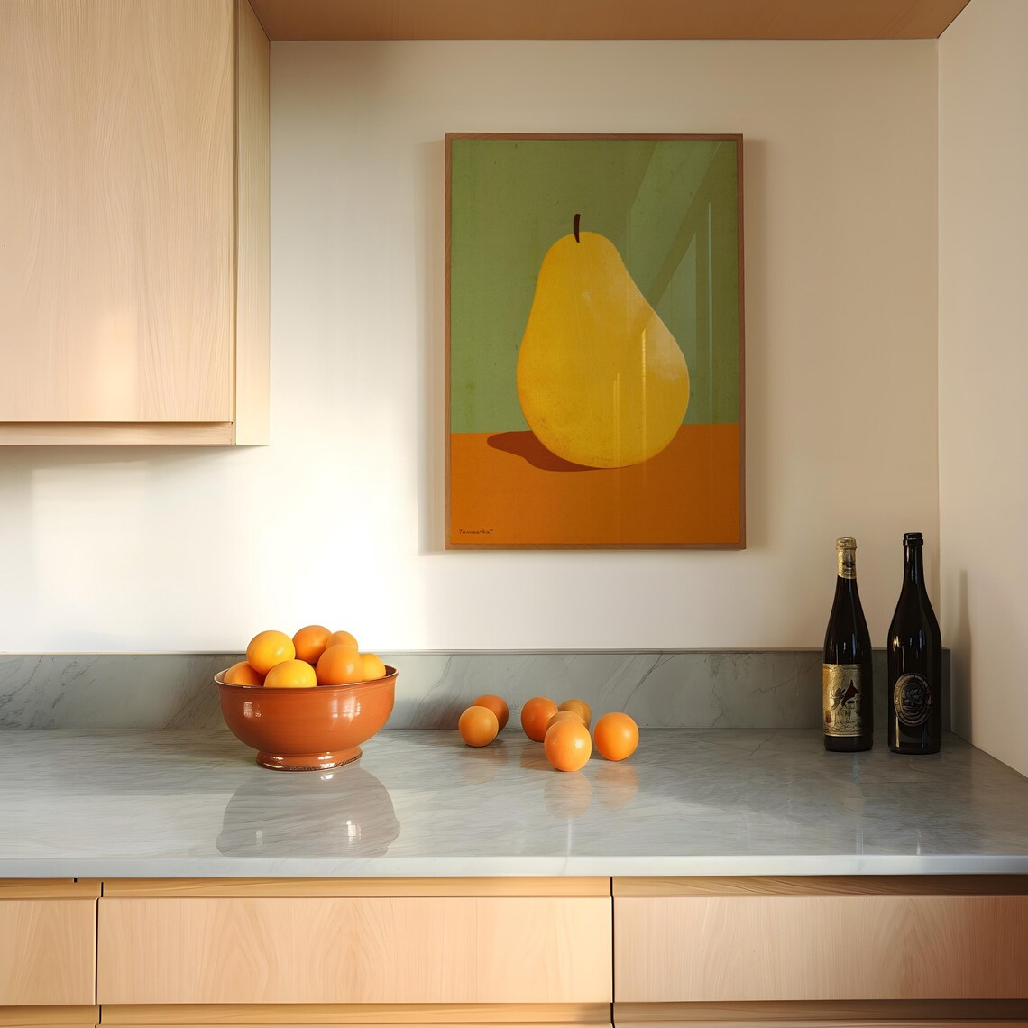 Hand Drawn Pear Art Print, Farmhouse Kitchen - Image 2