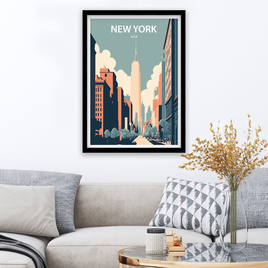 New York City Travel Poster, City Wall Decor - Image 2