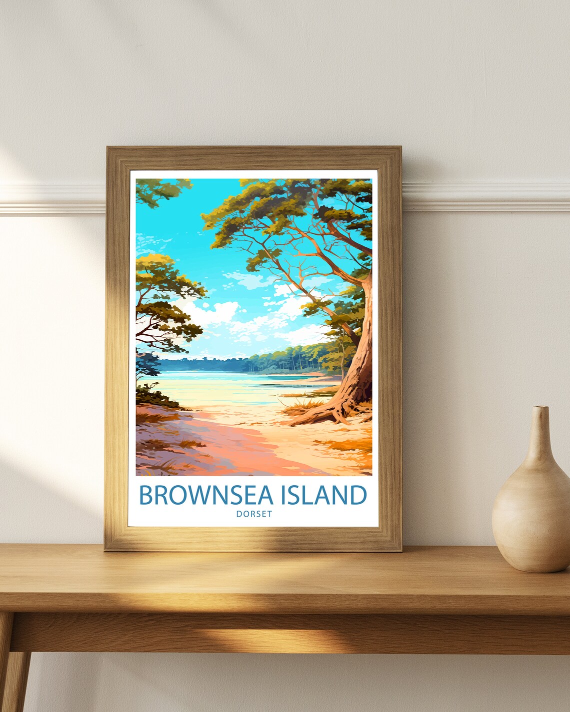 Brownsea Island Travel Poster, UK Wall Decor - Image 3