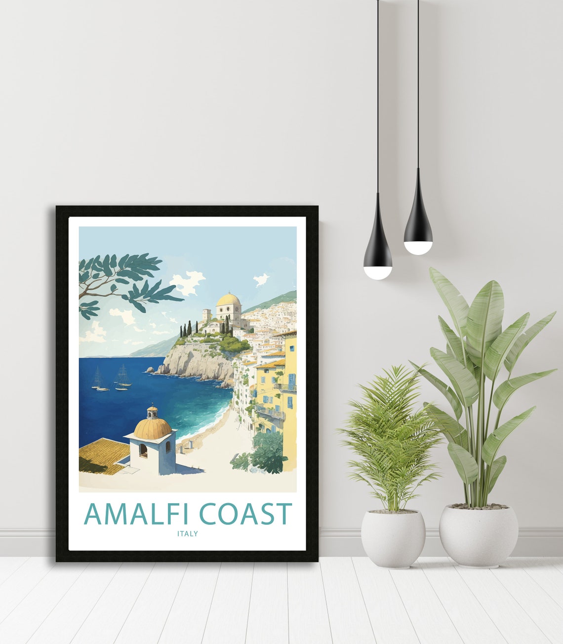Amalfi Coast Travel Print Wall Art Amalfi Coast Italy Travel Poster Gift Amalfi Coast Italy Scenic Wall Art Amalfi Coast Italy Travel Print - Image 5