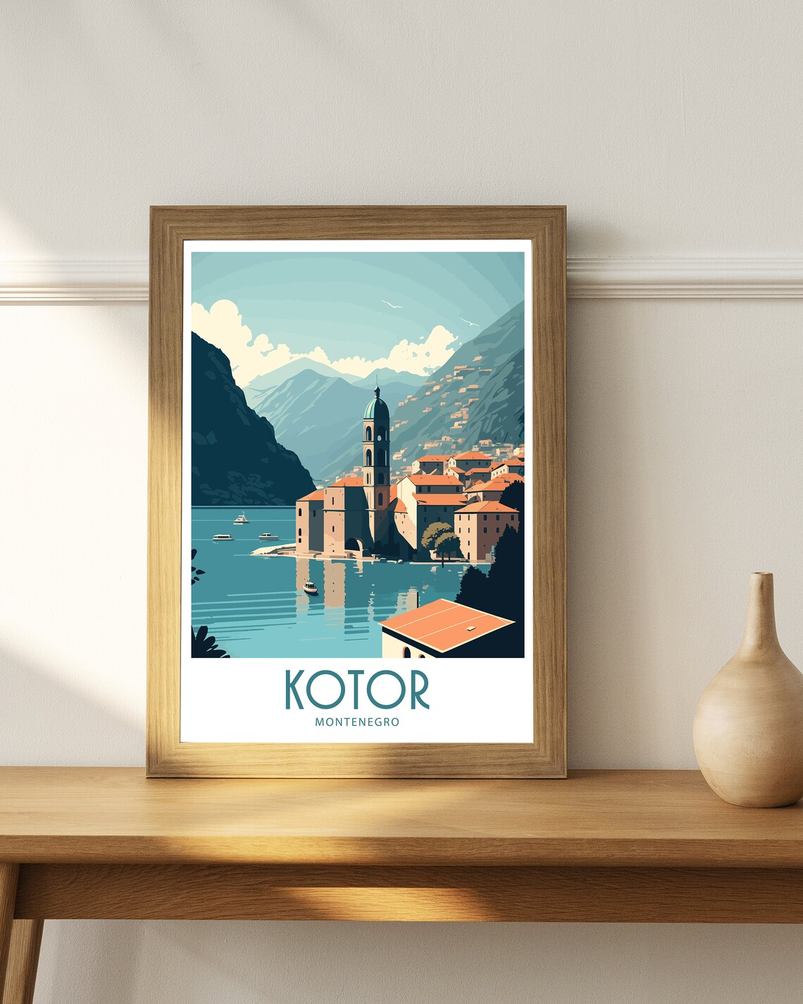 Kotor Travel Poster, Montenegro Scenic Art Print - Image 4