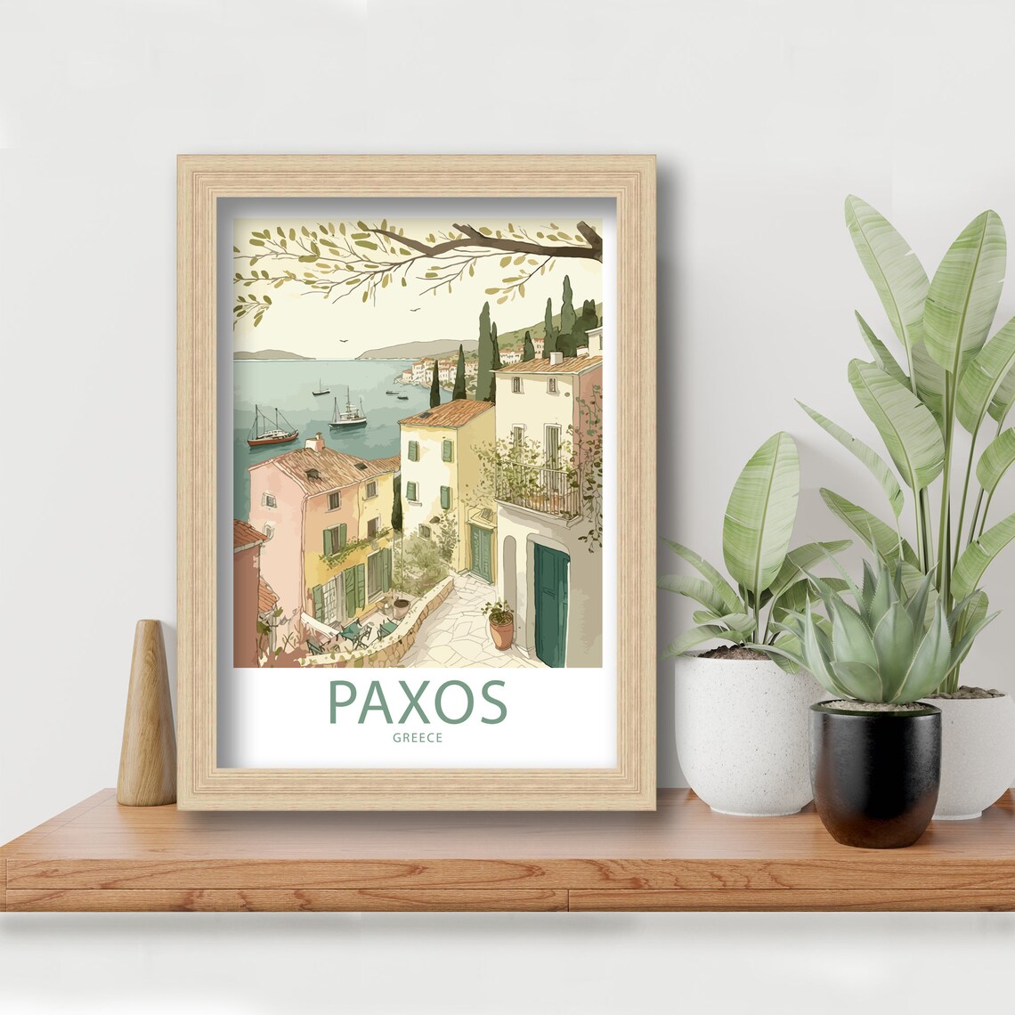 Paxos Travel Poster, Greece Wall Decor Print - Image 6