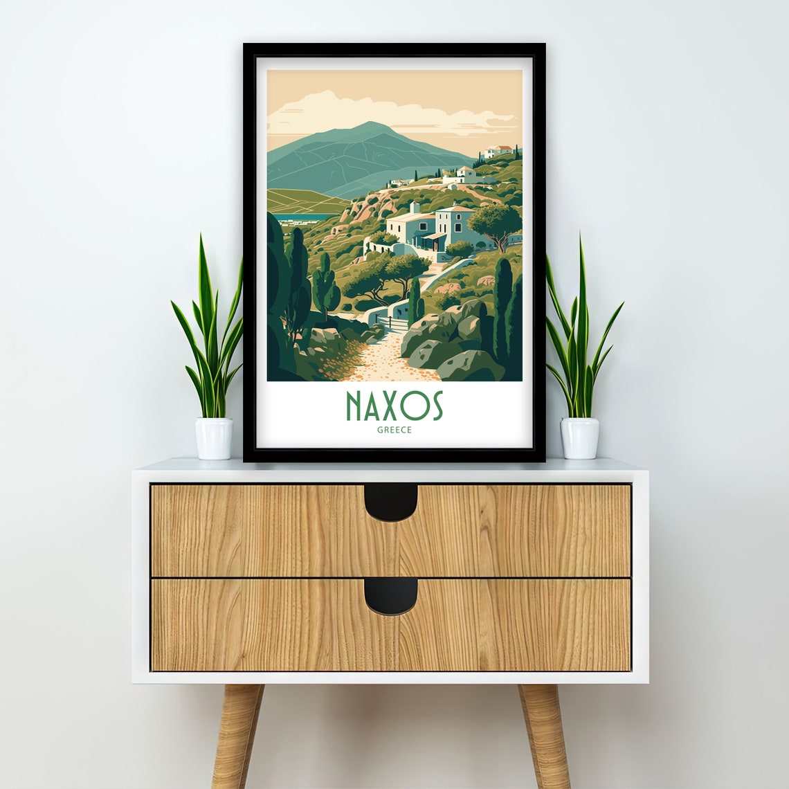 Naxos Travel Print Naxos Greece Poster Home Dcor Naxos Greece Art Print Naxos Greece Room Naxos Greece Gift Decor Naxos Poster Art Gift - Image 2