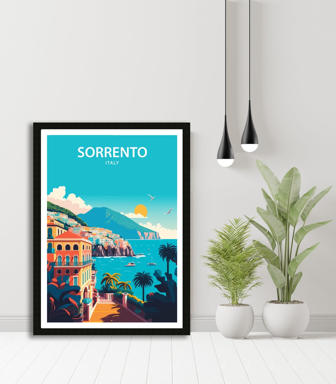 Sorrento Art Print Sorrento Poster Sorrento Print Italy Poster Wall Art Travel Poster Sorrento Art Print Italy Print - Image 4