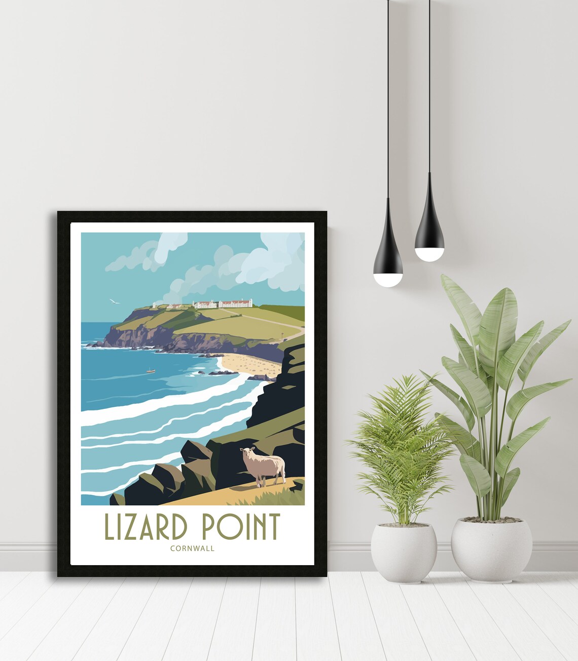 Lizard Point Travel Poster, Cornwall Scenery - Image 4