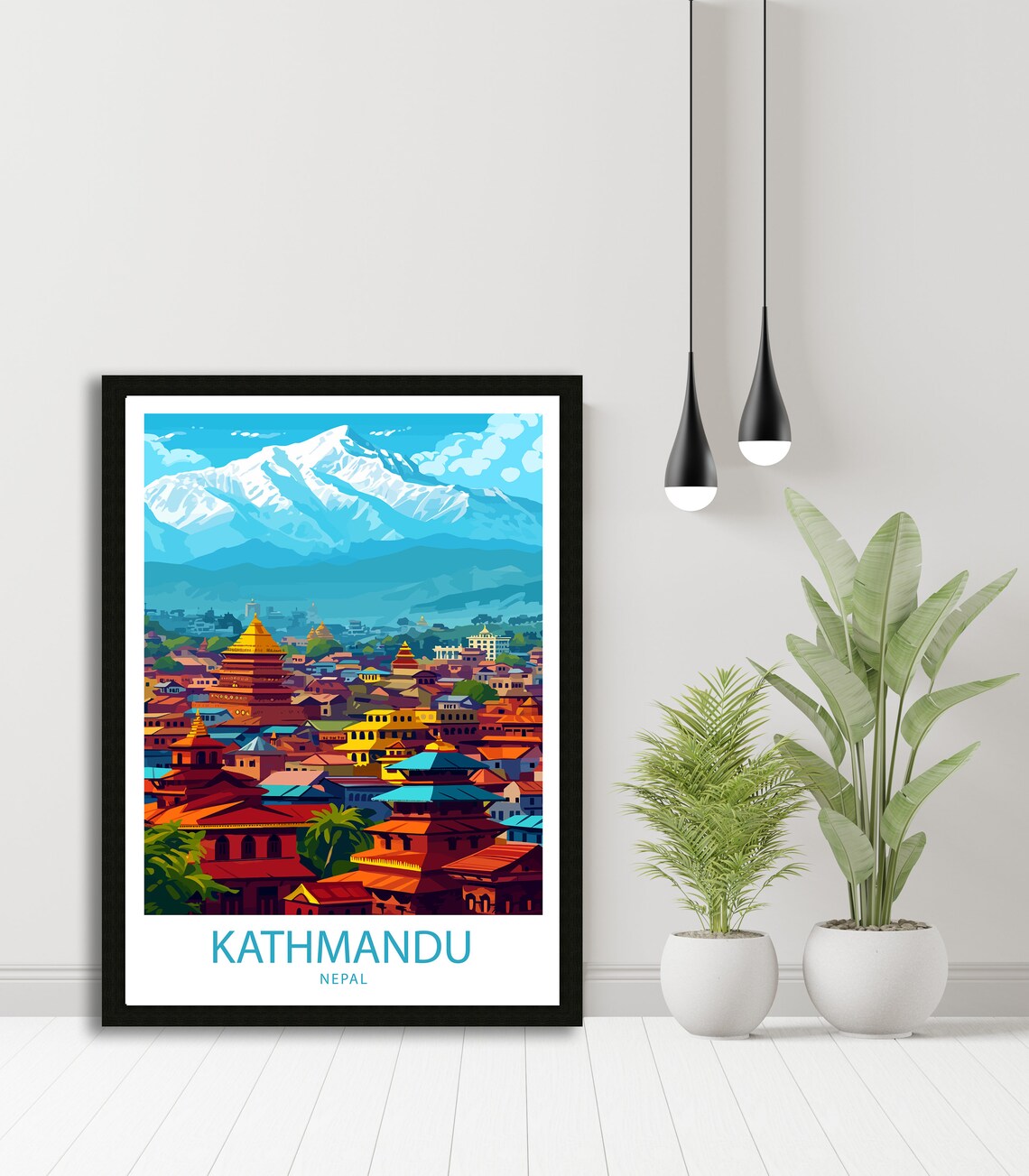 Kathmandu Travel Poster, Nepal Wall Decor - Image 4