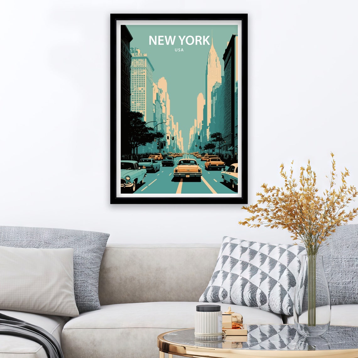 New York Art Print New York City Print New York Print Wall Decor Travel Poster Travel Print New York Wall Art New York Decor - Image 2