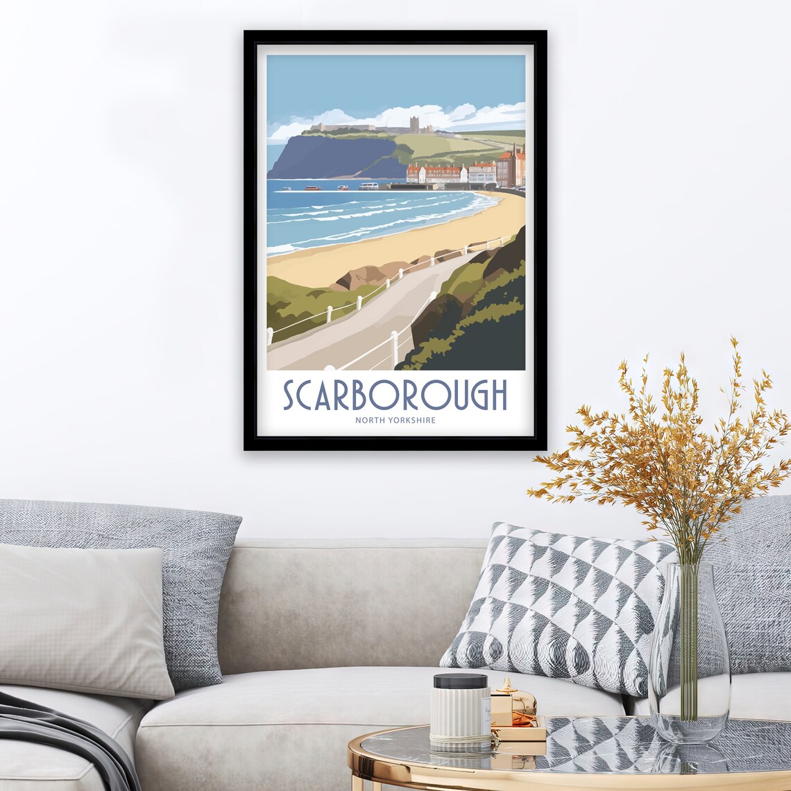 Scarborough Travel Poster, Yorkshire Wall Art - Image 2