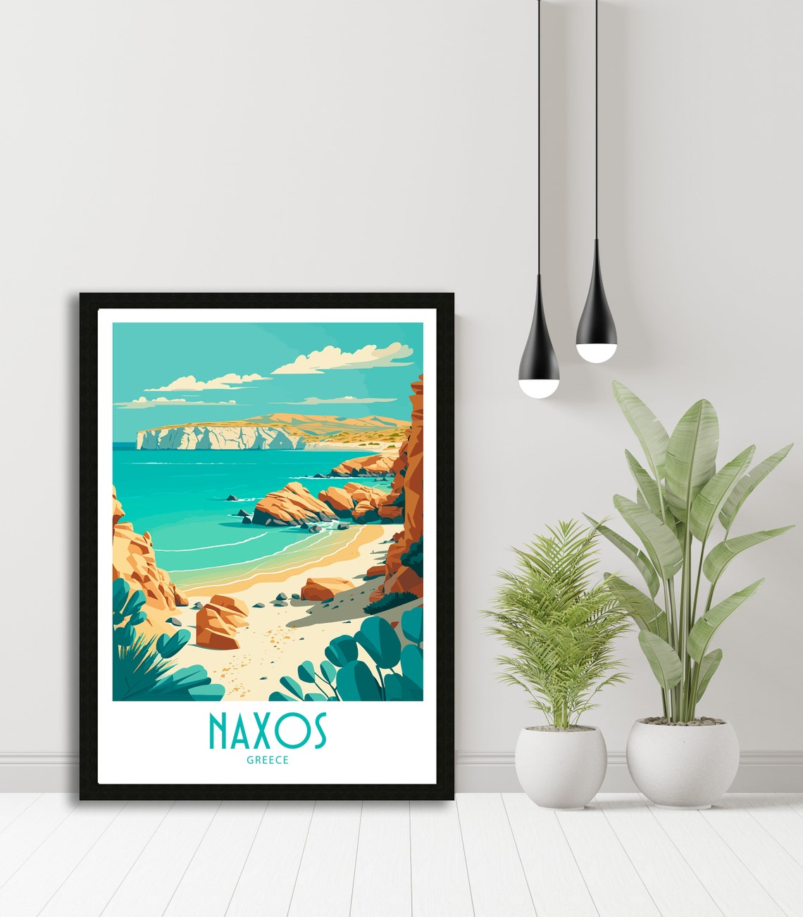 Naxos Travel Print Naxos Greece Poster Home Dcor Naxos Greece Art Print Naxos Greece Room Naxos Greece Gift Decor Naxos Greece Poster Art - Image 5