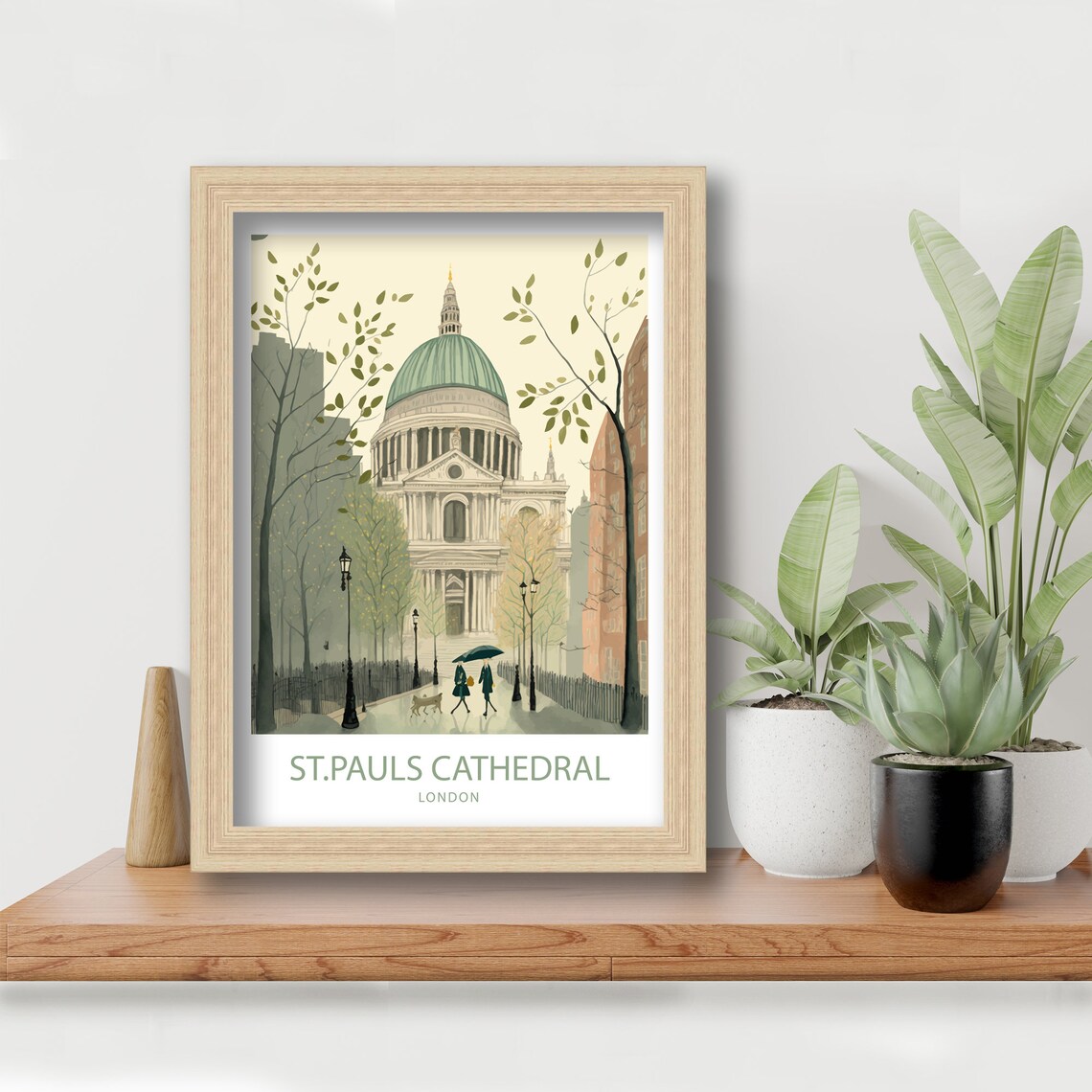 St Pauls Cathedral London Travel Poster, Art Print - Image 5