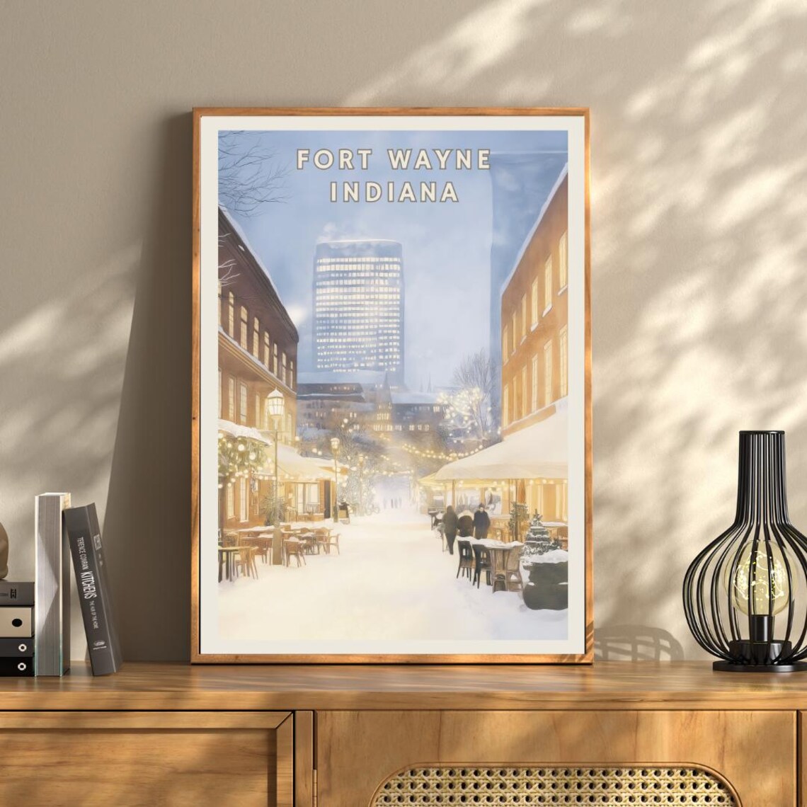 Fort Wayne Indiana Winter Holiday Market Poster - Image 3