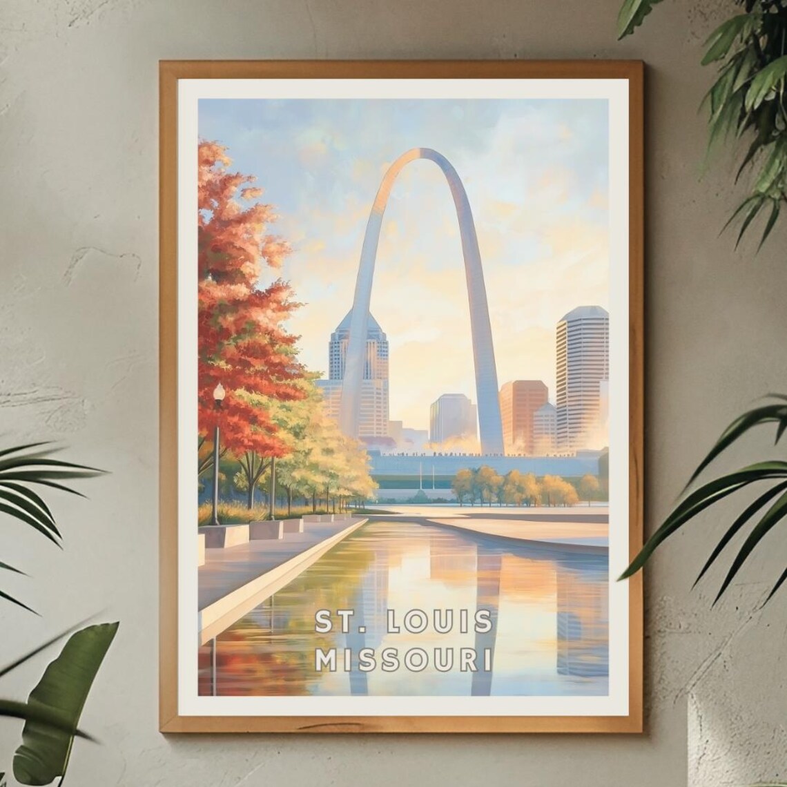 St Louis Missouri Poster, Gateway Arch Sunset - Image 2