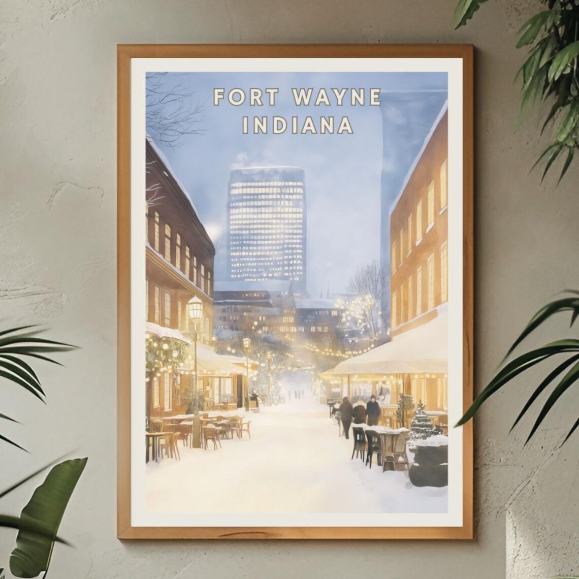 Fort Wayne Indiana Winter Holiday Market Poster - Image 2