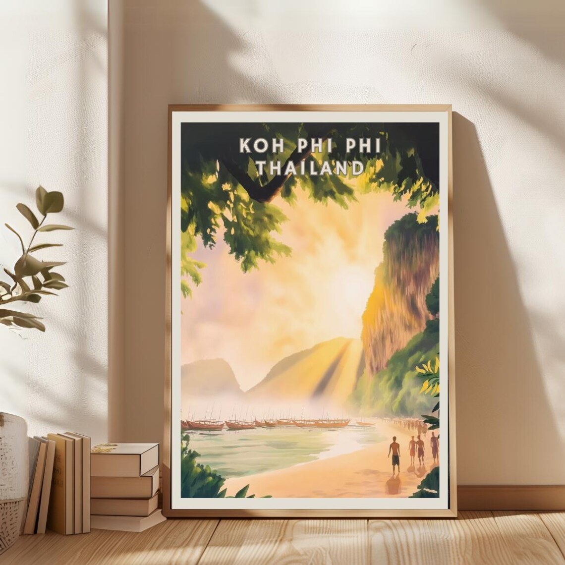 Koh Phi Phi Maya Bay Travel Poster, Tropical Island Beach - Image 2