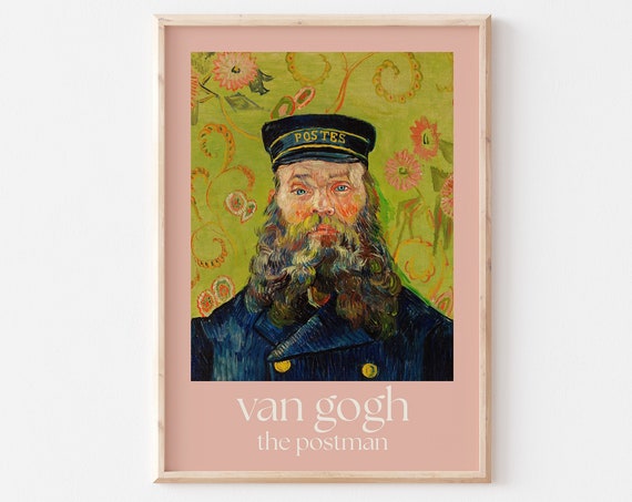 Van Gogh Poster Van Gogh Print Van Gogh Wall Art Van Gogh Picture Modern Van Gogh Print Vintage Van Gogh Art The Postman