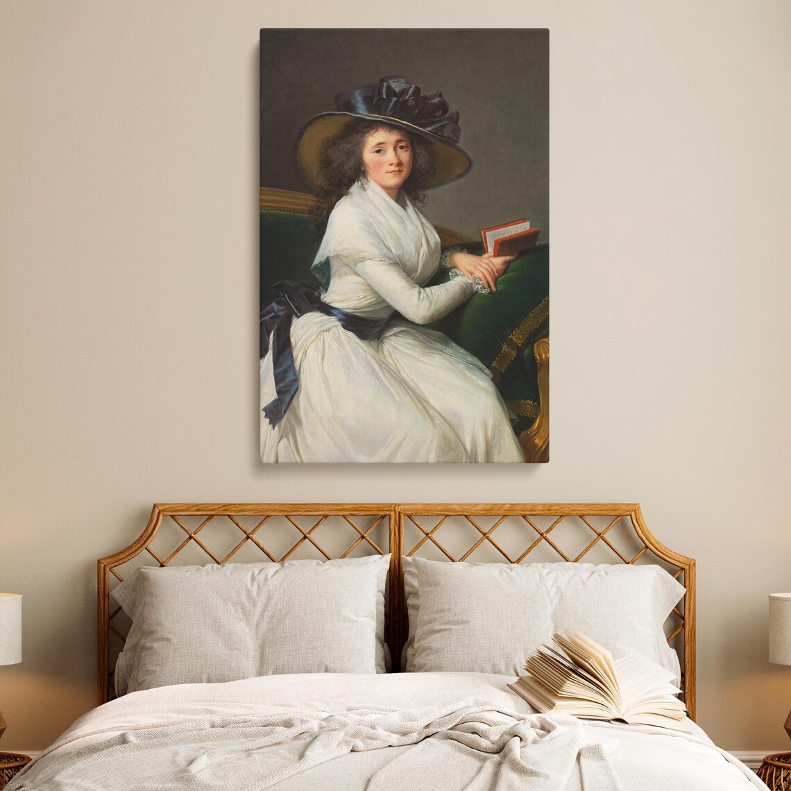 Comtesse De La Châtre, Rococo Portrait Art Print - Image 2