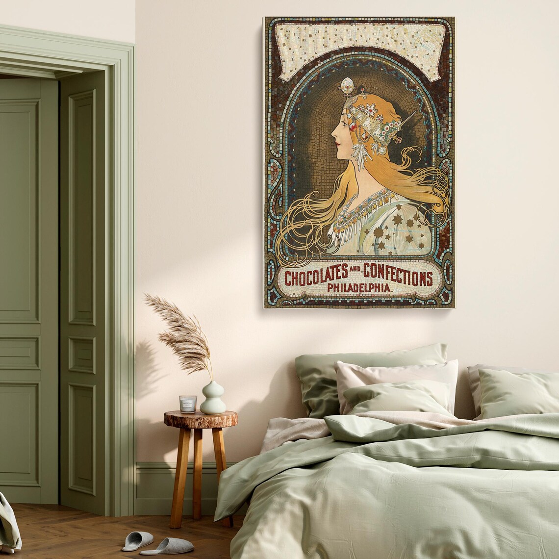 Alphonse Mucha Art Nouveau Chocolates Confections Art Ad Poster