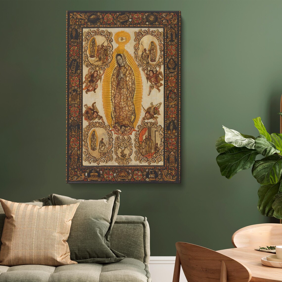 Virgin Of Guadalupe, Vintage Catholic Artwork - Image 3