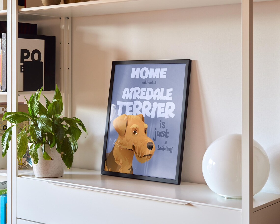 Airedale Terrier Art Print, Dog Lover Gift - Image 7