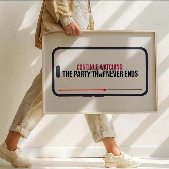Hosting Decor Party Wall Witty Poster