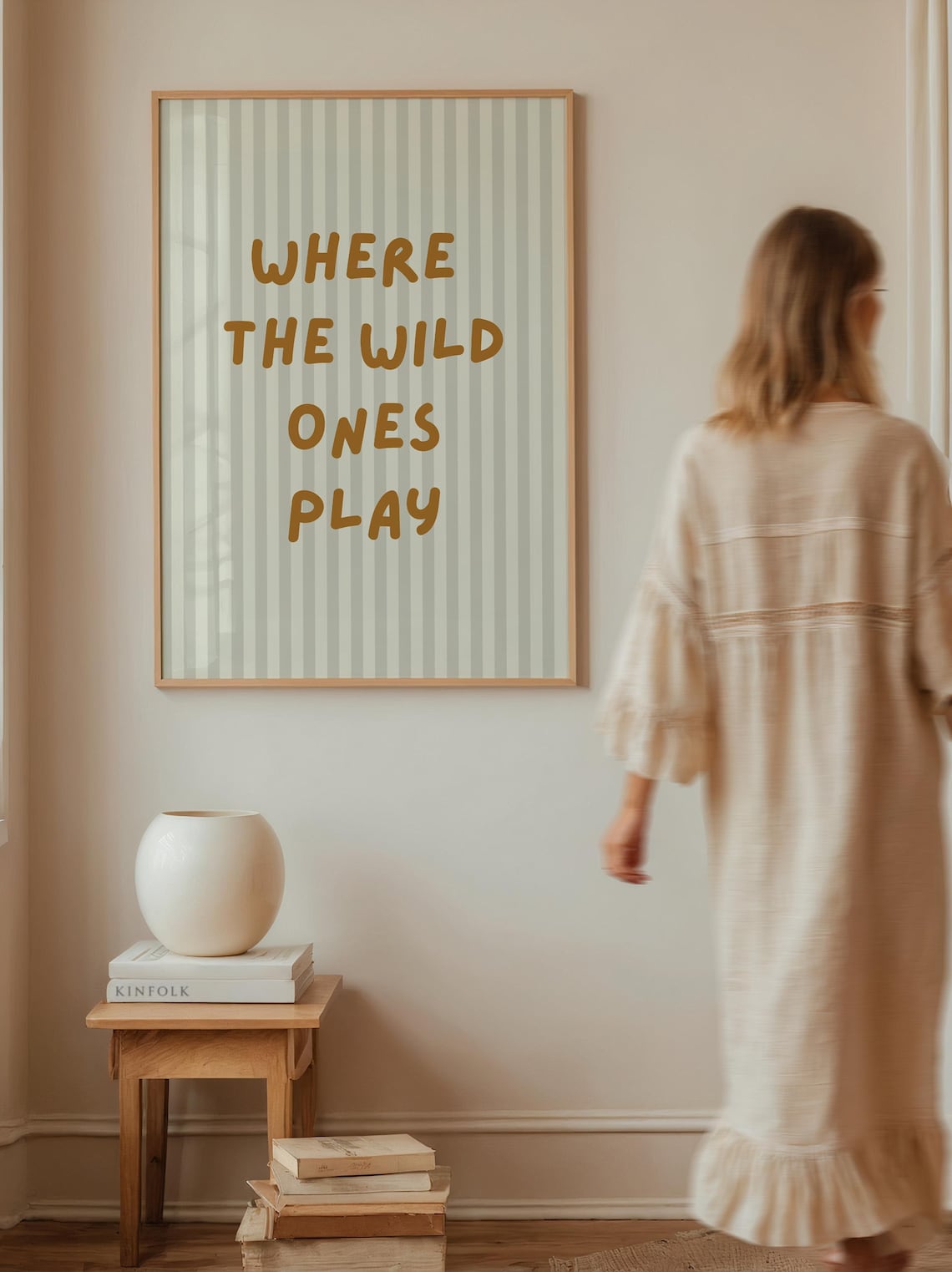Where The Wild Ones Play Kids Nursery Art Print
