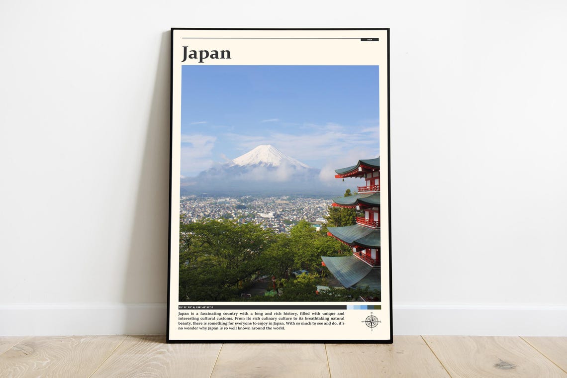 Japan Print Japan Wall Art Japan Poster Japan Photo Japan Poster Print Japan Wall Decor Tokyo Asia Travel Wall Art
