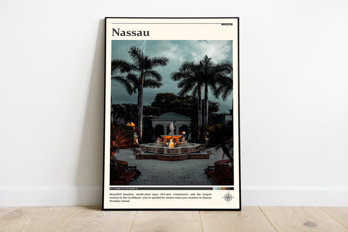 Travel Photography Nassau Print Nassau Art Nassau Poster Nassau Photo Nassau Poster Print Nassau Decor Caribbean Wall Decor